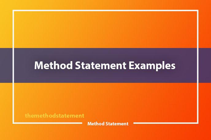 method statement examples