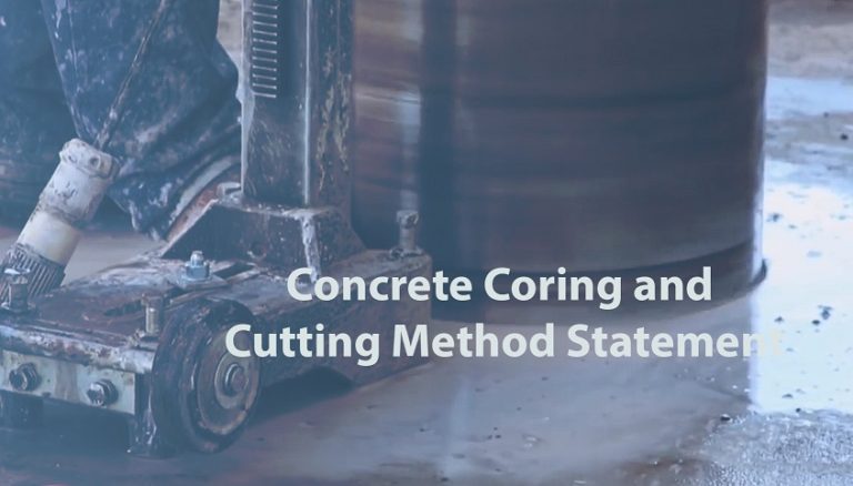 Concrete Coring and Cutting Method Statement