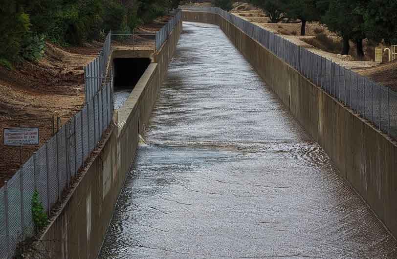 Storm drainage canal