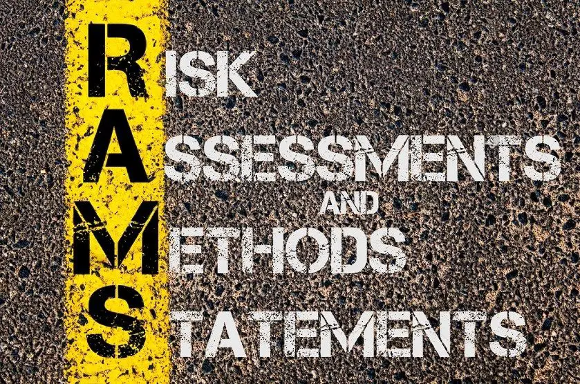 Concept_image_of_Business_Acronym_RAMS_as_Risk_Assessments_and_Methods_Statements_written_over_road_marking_yellow_painted_line