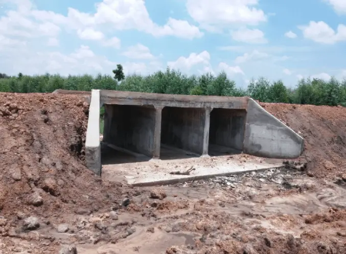 box culvert countryside of philippines