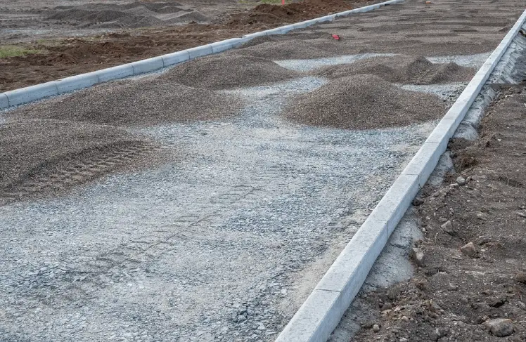 gravel base for pavement