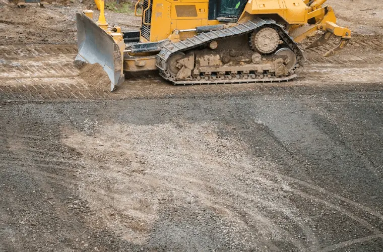spreading of select fill by dozer