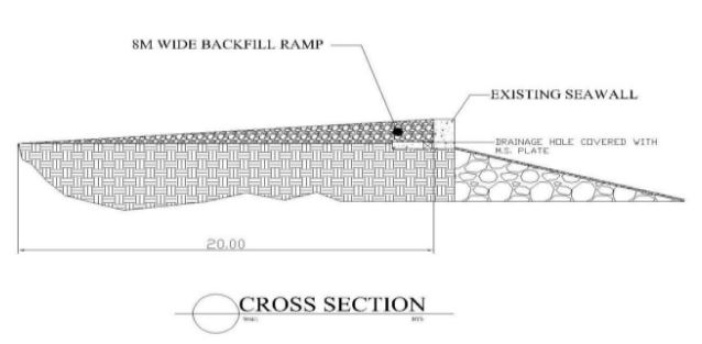 1. cross section of seawall
